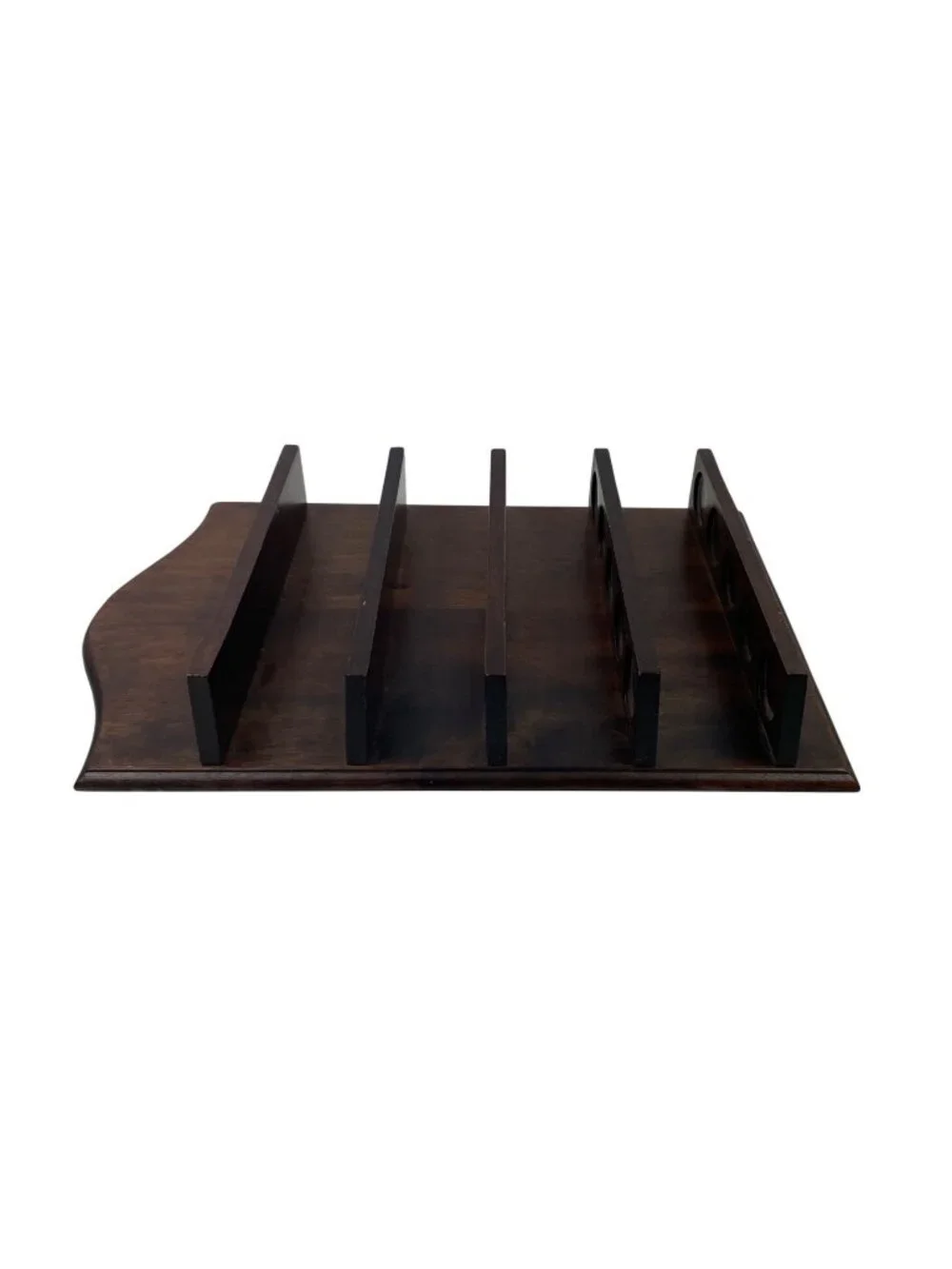 Wooden Thimble Display Shelf With 5 Tiers Dark Finish Holds Up To 25 Thimbles